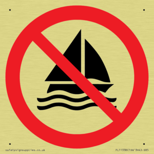 Prohibition: No sailing